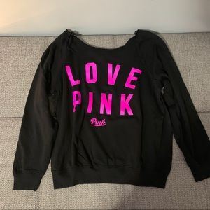 PINK slouchy lounge sweatshirt